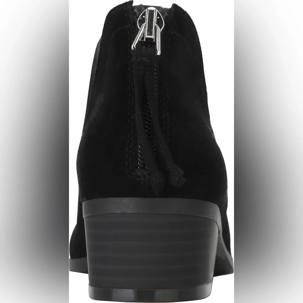 Kenneth Cole Reaction Black Suede Ankle Booties